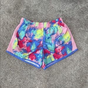 Neon Tie Dye Athletic Shorts